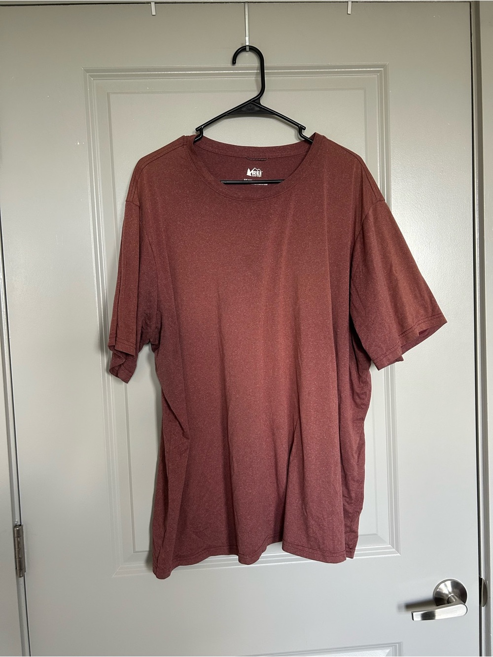 REI Men's Short Sleeve Crew Tee — Rust